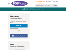 Tablet Screenshot of myaccount.pospaper.com